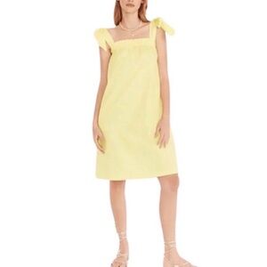 J. Crew Tie-shoulder cotton poplin dress with bow tie straps